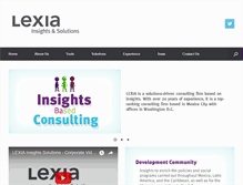 Tablet Screenshot of lexia-global.com
